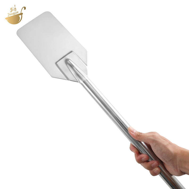 Spatulă de bucătărie din oțel inoxidabil, multifuncțională, cu cap pătrat îngroșat