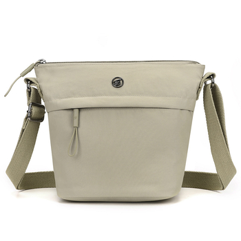 Ice Charm ženska nylon bucket torba za rame, mala, sa zatvaračem, gradski minimalistički stil