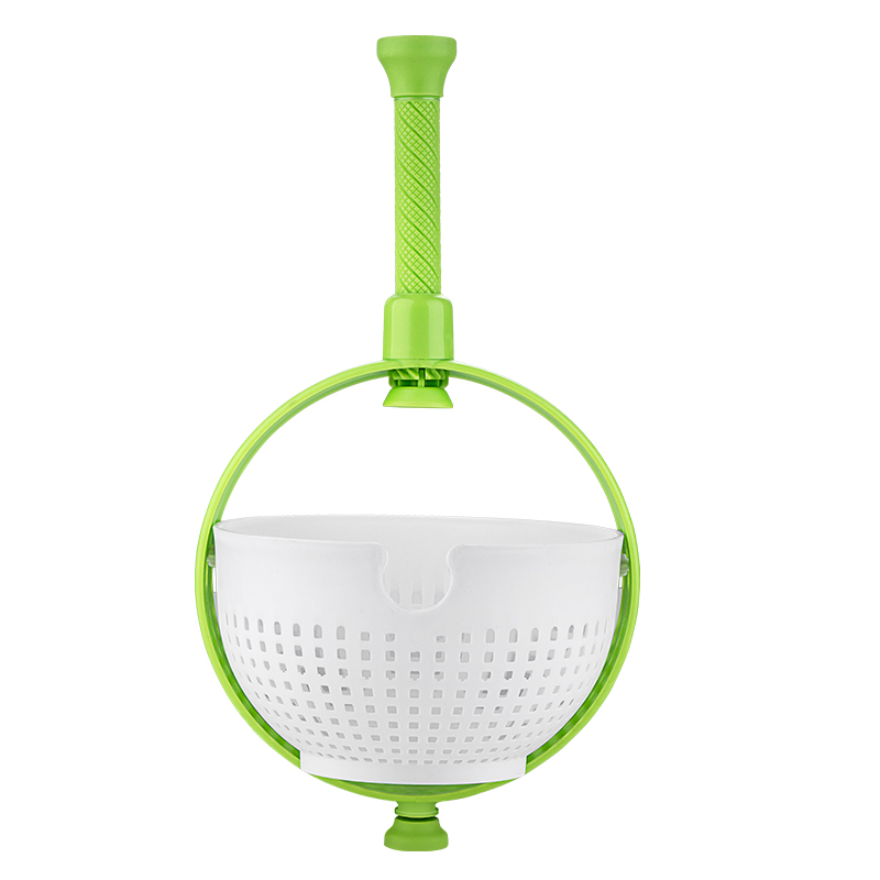Coș de drenaj pentru chiuvetă cu spinner centrifugal pentru legume și deshidrator de fructe