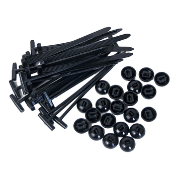 Automobilski učvršćivač: klipse za kabelske vezice s prolaznim otvorima, višestruke namjene, za zamjenu vijaka pri učvršćivanju stražnjih blatnika i krila.