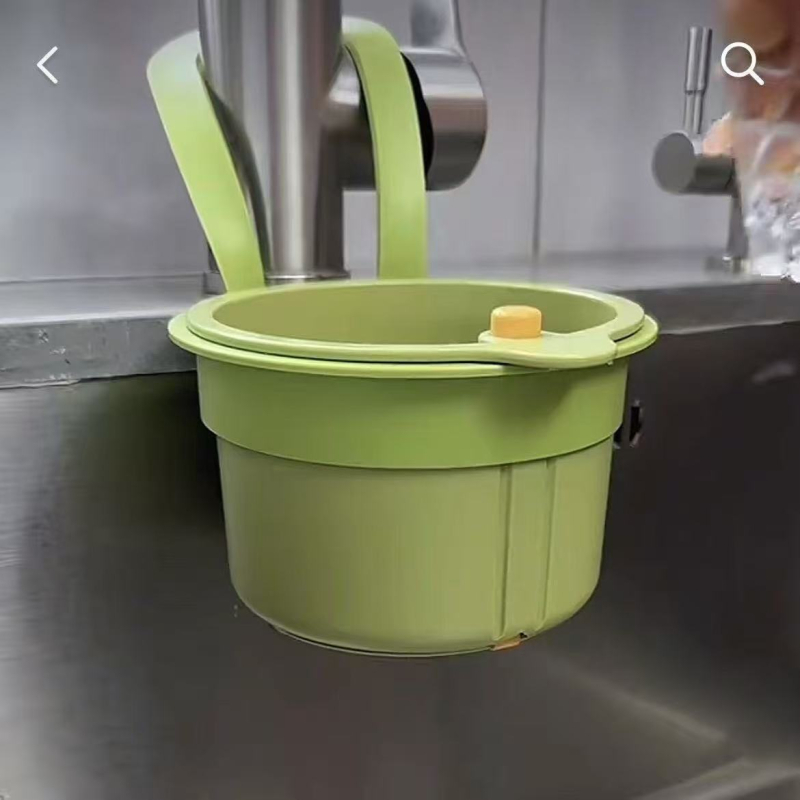 Coș de scurgere pentru chiuvetă, cu filtru pentru resturi alimentare și raft pentru spălarea și scurgerea fructelor