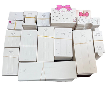 Carduri din carton pentru funda pentru agrafe de păr DIY - aproximativ 100 de foi în dimensiuni variate