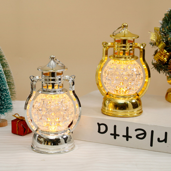 Lampă mică de ulei cu LED pentru Crăciun — felinar decorativ în formă de cal, lumina de noapte pentru birou