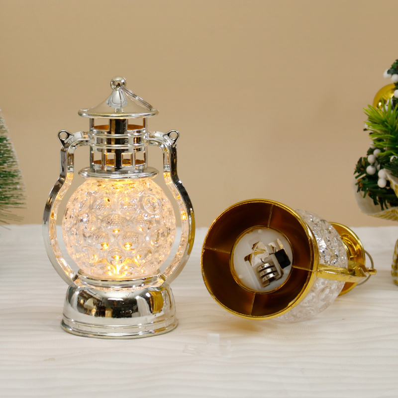 Lampă mică de ulei cu LED pentru Crăciun — felinar decorativ în formă de cal, lumina de noapte pentru birou