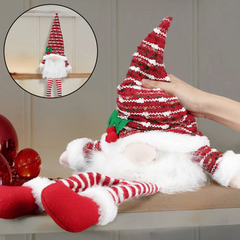 Ornament de Crăciun nordic pentru vârf de brad – stea cu design conic de tip arc, poliester