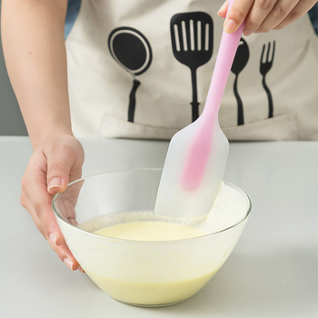 Spatulă din silicon alimentar, rezistentă la temperaturi înalte, pentru coacere și decorarea cu cremă a torturilor