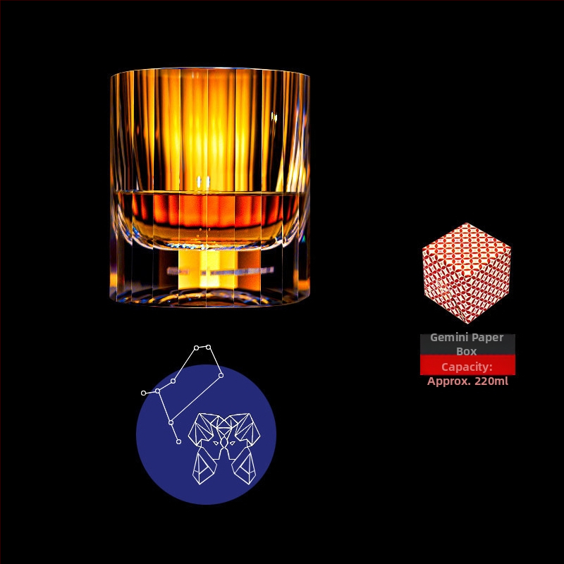 K9 krištáľovo olovené sklo whisky pohár, európskeho štýlu, so súhvezdím, kreatívny pohár na likér