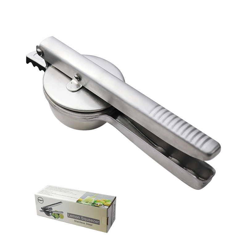 Presă de lămâie din oțel inox, manual, pentru bucătărie, storcător de citrice pentru lămâi și portocale