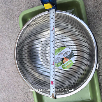 Recipient din oțel inoxidabil pentru scurgere, cu găuri mari, coș multifuncțional pentru spălat legume, strecurător de orez, coș de fructe, design modern minimalist