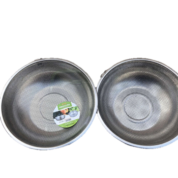 Recipient din oțel inoxidabil pentru scurgere, cu găuri mari, coș multifuncțional pentru spălat legume, strecurător de orez, coș de fructe, design modern minimalist