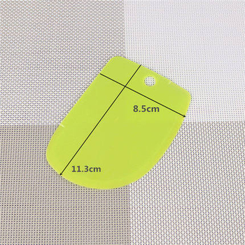Set de trei spatule de copt din plastic colorat pentru cremă, tăierea tortului și decorare