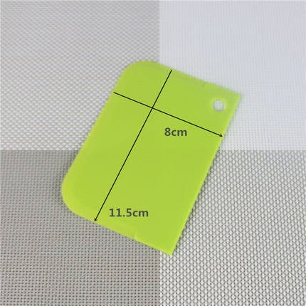 Set de trei spatule de copt din plastic colorat pentru cremă, tăierea tortului și decorare