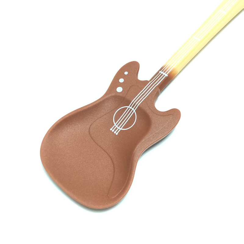 Spatulă din silicon în stil chitară, unică pentru coacere și amestecarea untului, rezistentă la temperaturi înalte