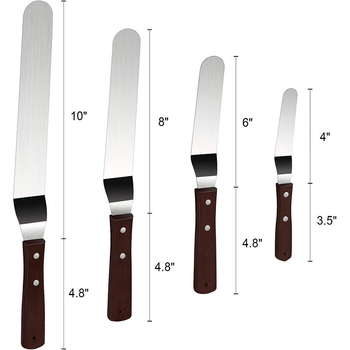 Spatulă din oțel inoxidabil pentru decorarea torturilor, cuțit de demoulding și spatulă pentru cremă