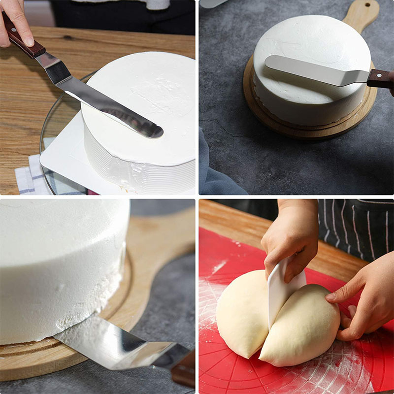 Spatulă din oțel inoxidabil pentru decorarea torturilor, cuțit de demoulding și spatulă pentru cremă