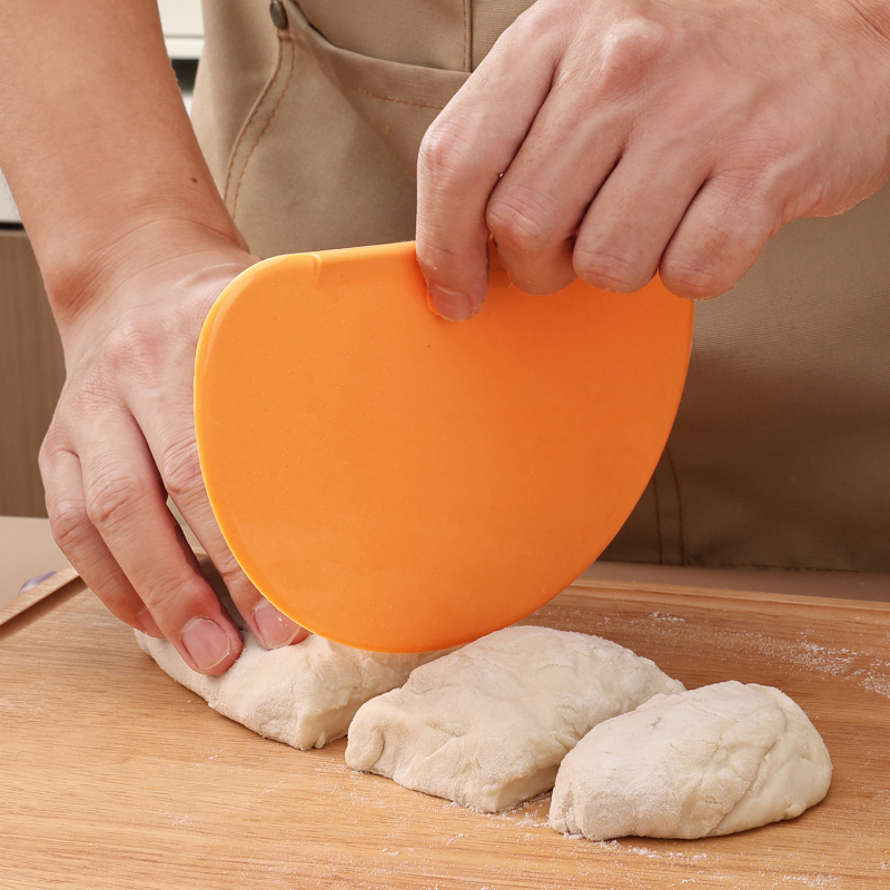 Spatulă pentru aluat și tăietor de aluat pentru coacere, din plastic TPEE, potrivit pentru alimente