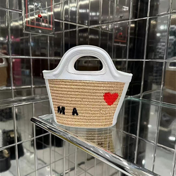 Mani modna slamena torba za plažu, pleteni dizajn, mala, s naramenicom ili crossbody, poliesterom obložena