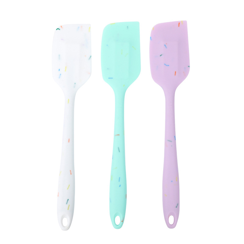 Spatulă din silicon dintr-o bucată pentru coacere, cu dimensiuni mari și mici incluse, spatulă pentru prăjituri
