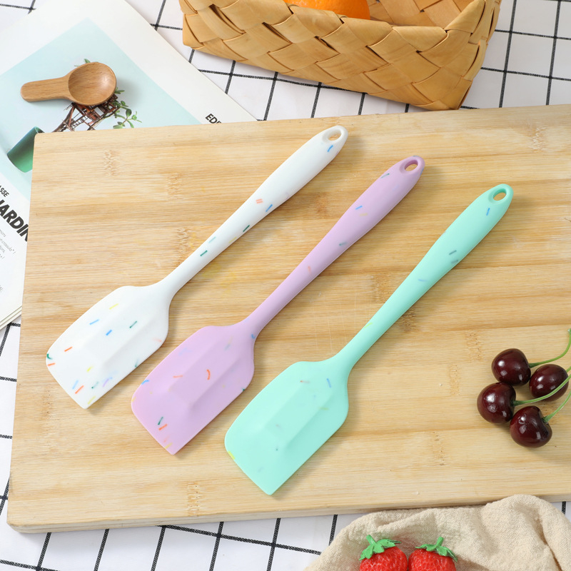 Spatulă din silicon dintr-o bucată pentru coacere, cu dimensiuni mari și mici incluse, spatulă pentru prăjituri