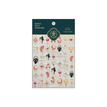 Tensor Fantazija Naljepnice za nokte Sailor Moon M1251 – slatko srce, mjesec, luk i strijela, zvjezdani bljesak