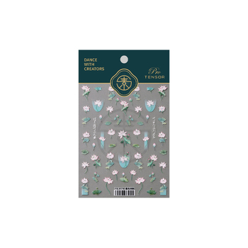 TS-3779 Noktne naljepnice Dusk Lotus Shadow – ultra tanke, mat finiš, prozirno ljepilo