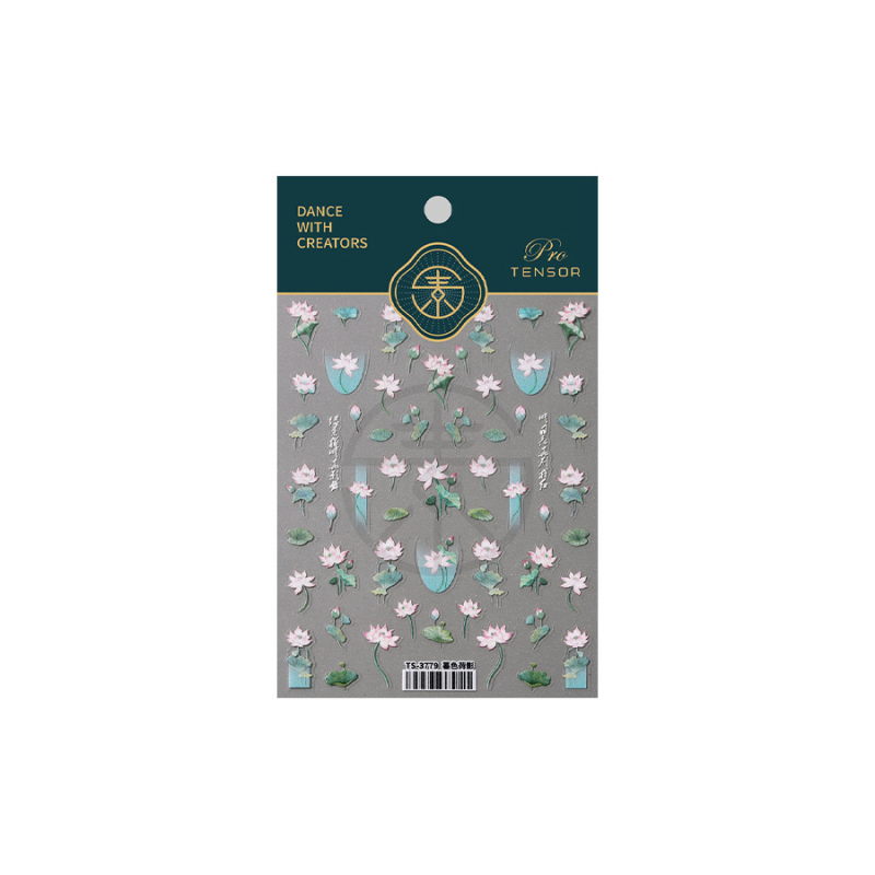 TS-3779 Noktne naljepnice Dusk Lotus Shadow – ultra tanke, mat finiš, prozirno ljepilo