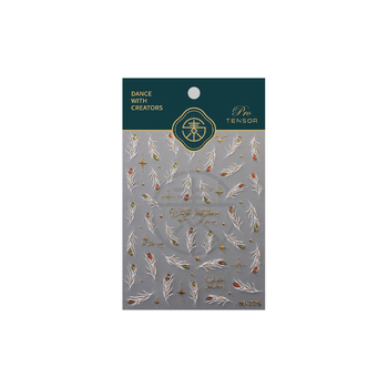 Jasmine Season 5D Hot-Stamping Naljepnice za Nokte Pro Ultra-tanke Transparentne Naljepnice za Nokte M779