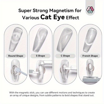 Cat Eye magnetski set za nokte s cilindričnim magnetima – višefunkcionalni alat za nokte