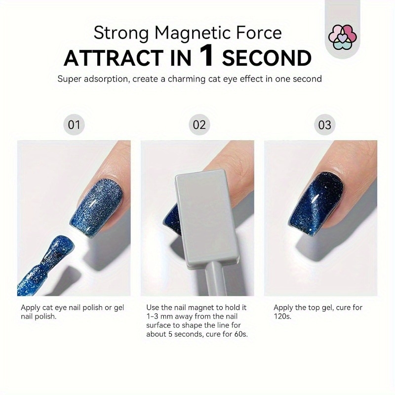 Cat Eye magnetski set za nokte s cilindričnim magnetima – višefunkcionalni alat za nokte