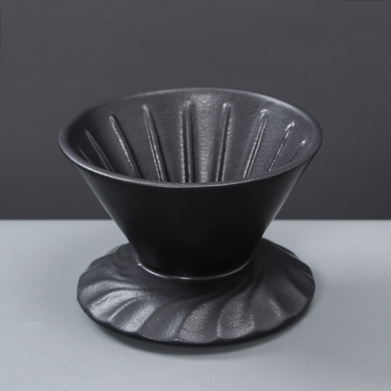 Set ceramic pentru cafea V60 cu filtru, fierbător pour-over și ceașcă de separare a ceaiului