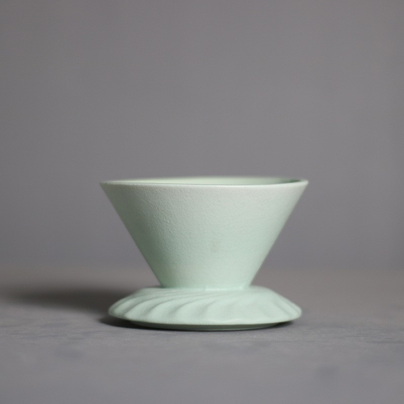 Set ceramic pentru cafea V60 cu filtru, fierbător pour-over și ceașcă de separare a ceaiului