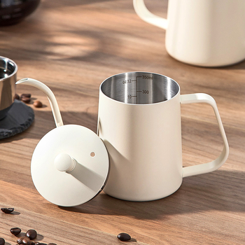 Ceainic pour-over din oțel inoxidabil 304, gură îngustă, control precis al apei pentru cafea filtrată, portabil pentru uz casnic