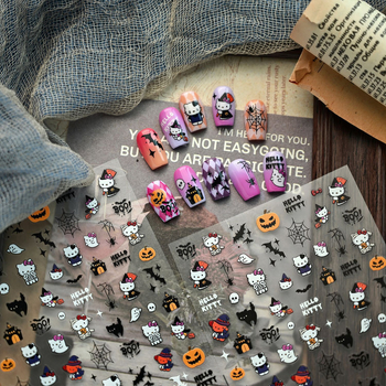 TS-4174 Iron Sweet Cool Halloween serija naljepnica za nokte – Motivi s mačkicama za djecu