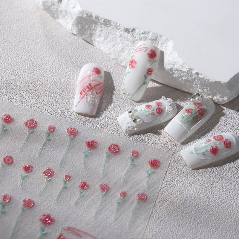 Japanske Sakura samoljepljive naljepnice za nokte, stražnja ljepila, matni tanki završetak, profesionalna umjetnost noktiju TK-032