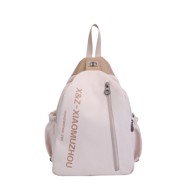 Ženska platnena torba s više pretinaca, višenamjenski ruksak ili crossbody torba za svakodnevnu upotrebu.