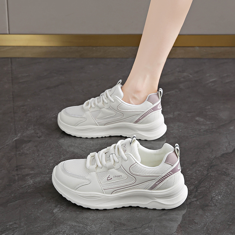 Ženske tenisice s mekanim dnom i mrežastim gornjim dijelom, lagane za jesen 2025, stil dad shoes