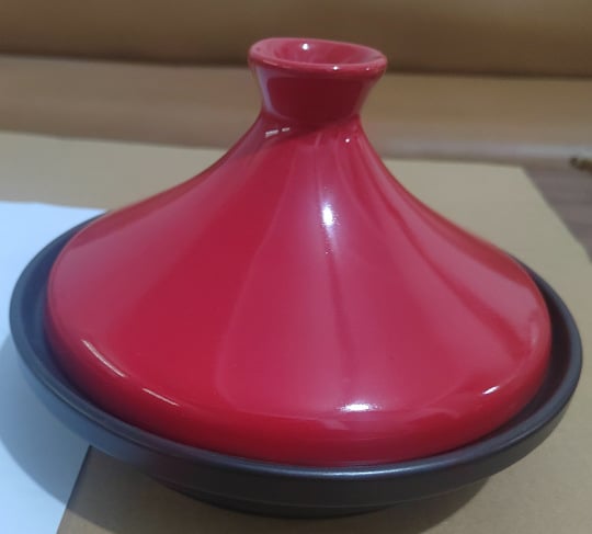 Oală ceramică pentru orez cu capac Tajine, mică oală de gătit pentru pui cu orez, rezistentă la temperaturi înalte