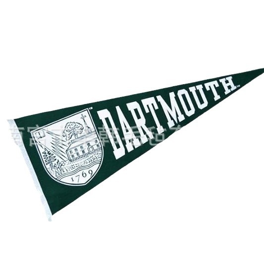 Steaguri triunghiulare din fetru colorat pentru decor în aer liber, camping, material nețesut, dimensiuni 20x45 cm, fără tijă de steag, imprimare digitală a logo-ului disponibilă