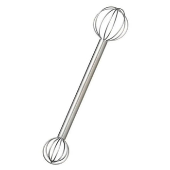 Tel dublu din oțel inoxidabil, manual, pentru amestec uniform al ouălor și sosurilor