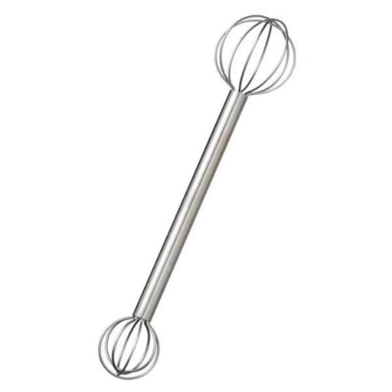 Tel dublu din oțel inoxidabil, manual, pentru amestec uniform al ouălor și sosurilor