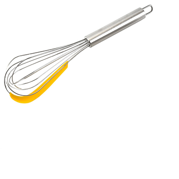 Tel manual pentru ouă, din oțel inoxidabil, cu spatulă din silicon – pentru coacere