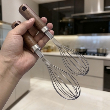 Bătător de ouă din oțel inoxidabil – tel de bucătărie manual pentru coacere