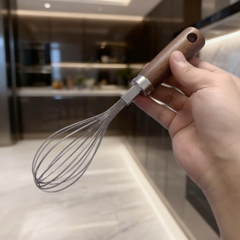 Bătător de ouă din oțel inoxidabil – tel de bucătărie manual pentru coacere