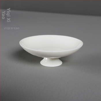 Biely porcelánový kryt pre gaiwan, príslušenstvo na čaj
