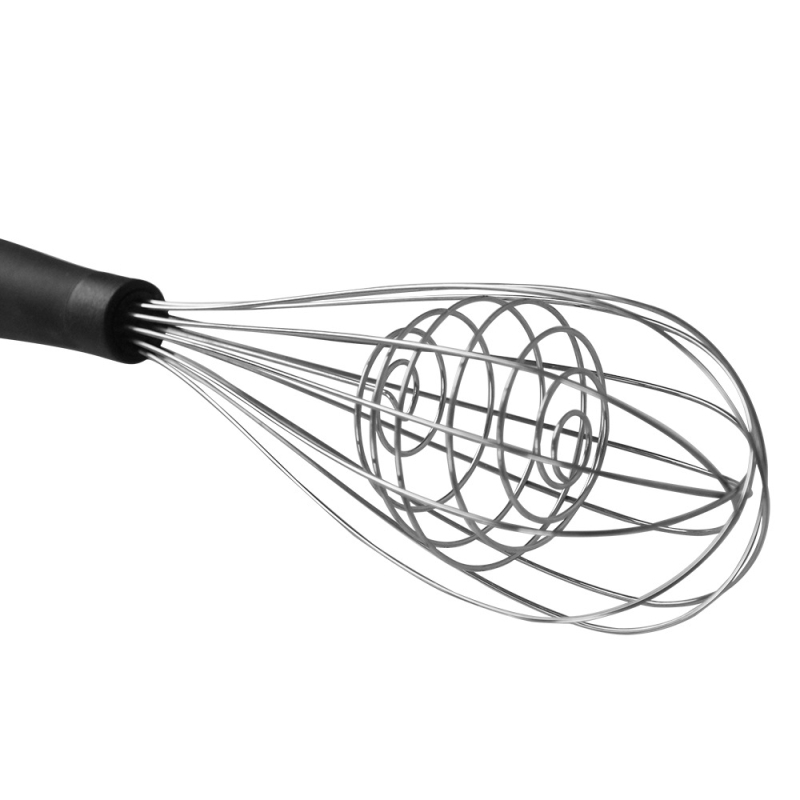 Mixer manual din oțel inoxidabil pentru ouă, ustensilă de bucătărie pentru gătit și coacere, portabil, cu cap de bilă