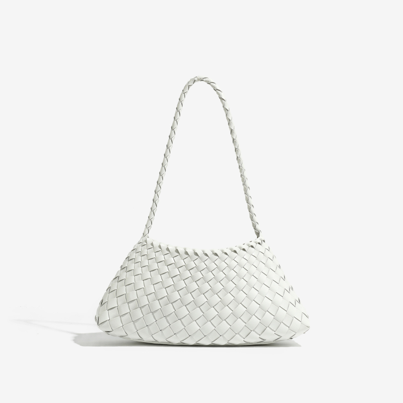 Ženska torba ručno pletene, retro i visokokvalitetna, za svakodnevnu upotrebu; stil pod pazuh/rameni, elegantna i svestrana košarasta torba