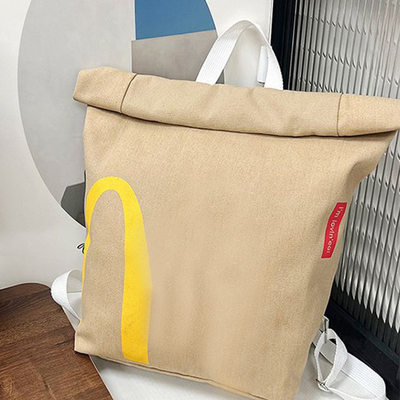 Moderna i svestrana platnena torba s crossbody remenom, pogodna za učenike, dodatnu nastavu i putovanja, velik kapacitet