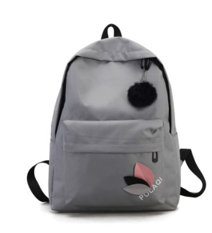 Ženski ruksak u korejskom stilu s motivom lišća, platneni ruksak, za školu i putovanja, pretinac za laptop do 10 inča, 20–35 L, vodootporan.