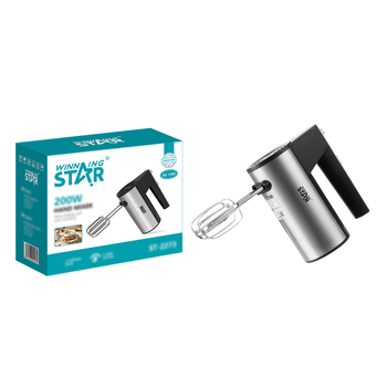 Mixer electric de mână pentru ouă, cremă și shake-uri, model Ddj-1743, Winningstar