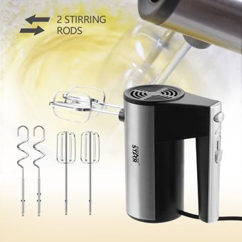 Mixer electric de mână pentru ouă, cremă și shake-uri, model Ddj-1743, Winningstar